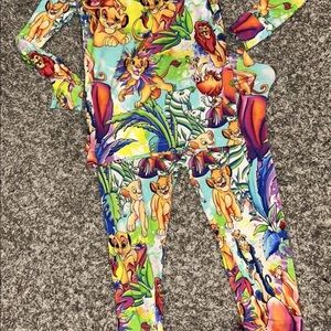 Vibrant Jungle Print Kids bamboo pj set